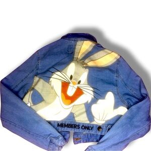 Members Only Looney Tunes Bugs Bunny Denim Jacket